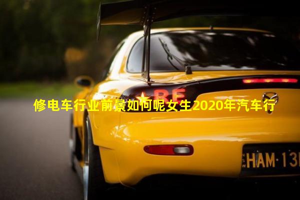 修电车行业前景如何呢女生2020年汽车行业展望电动警车