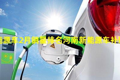 新能源车2月销量排名河南新能源车补贴2020