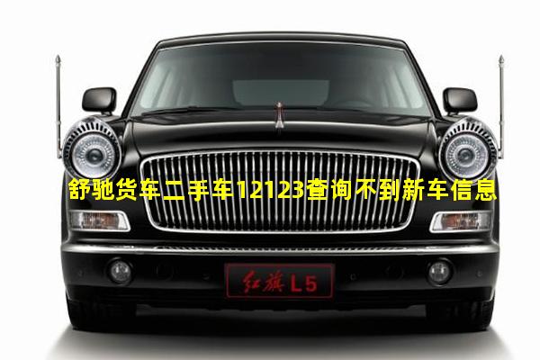 舒驰货车二手车12123查询不到新车信息了怎么办呢怎么回事